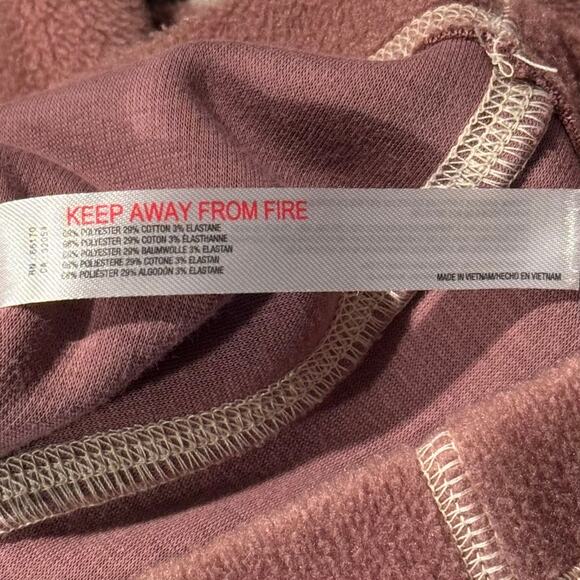 Out From Under Cropped Jacket Bethany Fleece Y2K Gorpcore Cottage Cozy Mauve XS - Picture 4 of 6